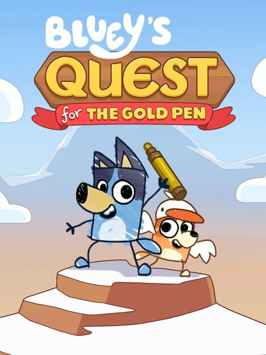 Jaquette de Bluey's Quest for the Gold Pen