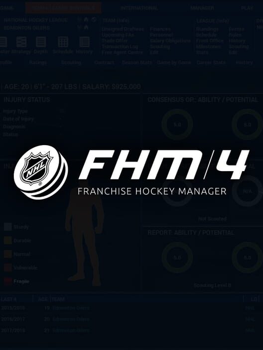 Jaquette de Franchise Hockey Manager 4