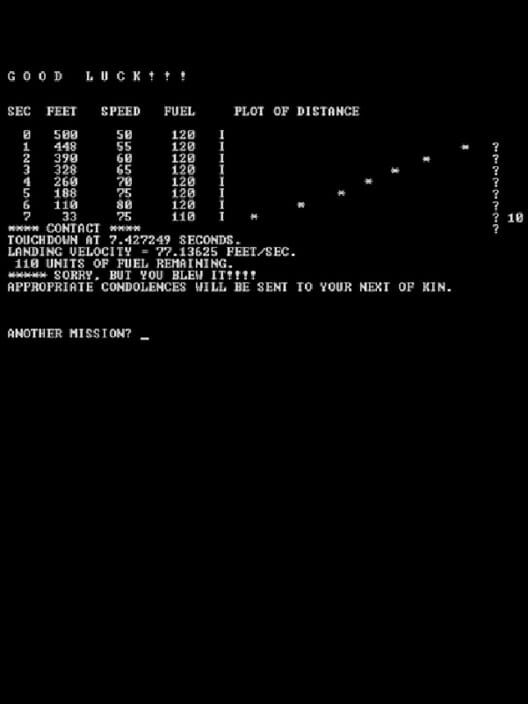 Jaquette de Lunar Lander