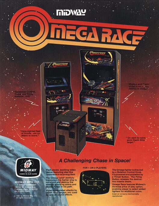 Jaquette de Omega Race