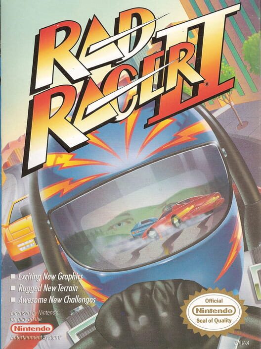 Jaquette de Rad Racer II