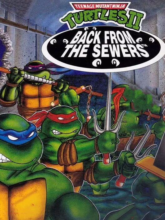 Carátula de Teenage Mutant Ninja Turtles II: Back from the Sewers