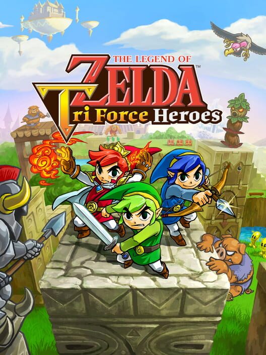 Carátula de The Legend of Zelda: Tri Force Heroes