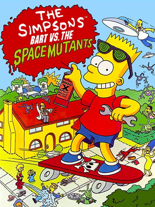 Carátula de The Simpsons: Bart vs. The Space Mutants